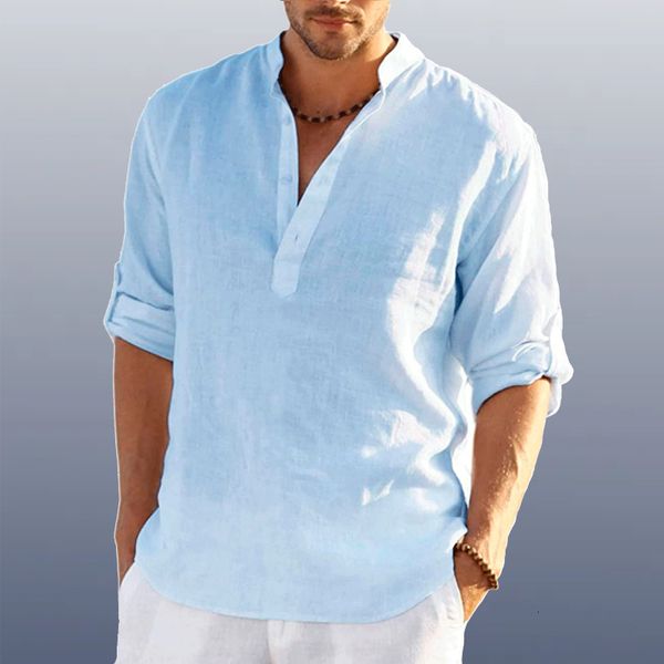 men s t shirts 2023 linen long sleeve breathable solid color casual basic cotton hemp for men tee 230410, White;black
men s t shirts 2023 linen long sleeve breathable solid color casual basic cotton hemp for men tee 230410, White;black