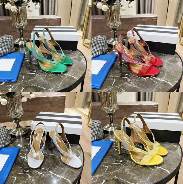 aquazzuras 2023 designers heels womens sandals heels crystal buckle party wedding dress shoes heel back strap 100%, Black
aquazzuras 2023 designers heels womens sandals heels crystal buckle party wedding dress shoes heel back strap 100%, Black