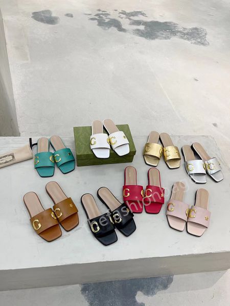 designer slippers women's flat sandals fashion all-match beach flip flops leather brown black white plus size 35-43
designer slippers women's flat sandals fashion all-match beach flip flops leather brown black white plus size 35-43