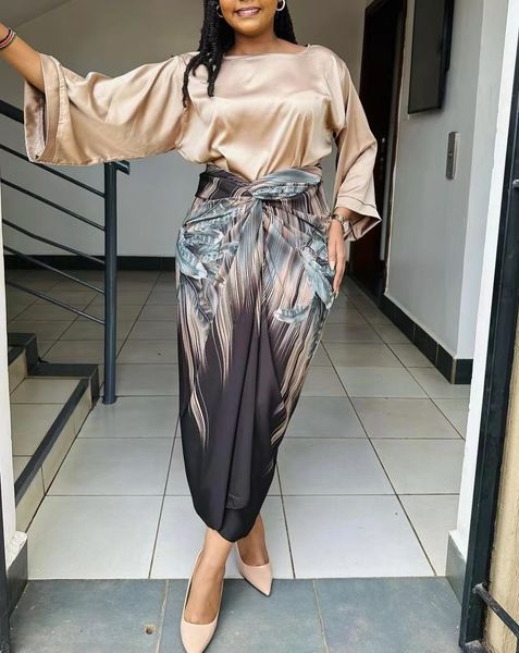 two piece dress fashion women's set loose round neck flare sleeve strap casual temperament elegant 230410, White
two piece dress fashion women's set loose round neck flare sleeve strap casual temperament elegant 230410, White