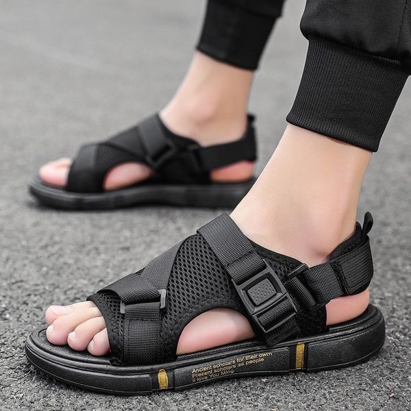 sandals summer outdoor breathable comfort slip on open shoes casual men outdoor sport flat sandals shoes soft bottom beach 230411, Black
sandals summer outdoor breathable comfort slip on open shoes casual men outdoor sport flat sandals shoes soft bottom beach 230411, Black