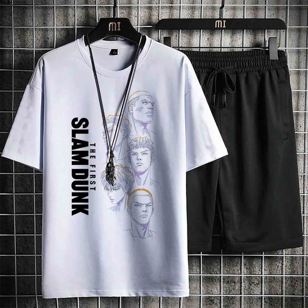 mens tracksuits slam dunk cotton printed sportswear sports suit tshirt shorts 2piece japanese anime character workout 230411, Gray
mens tracksuits slam dunk cotton printed sportswear sports suit tshirt shorts 2piece japanese anime character workout 230411, Gray