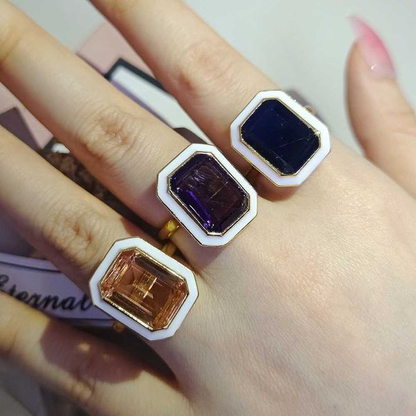 band rings 2022 new arrival luxury rectangle blue purple gold color engagement ring for women anniversary gift jewelry wholesale j230517, Silver
band rings 2022 new arrival luxury rectangle blue purple gold color engagement ring for women anniversary gift jewelry wholesale j230517, Silver
