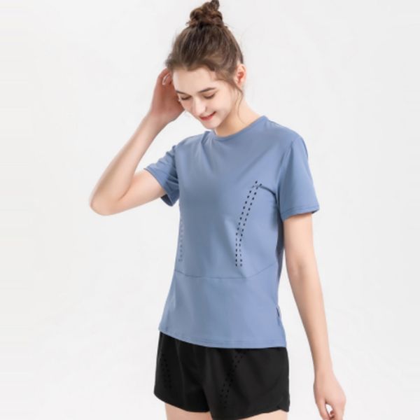 the same female yoga short sleeve fitness sports air vent speed dry running leisure elastic yoga t-shirt
the same female yoga short sleeve fitness sports air vent speed dry running leisure elastic yoga t-shirt