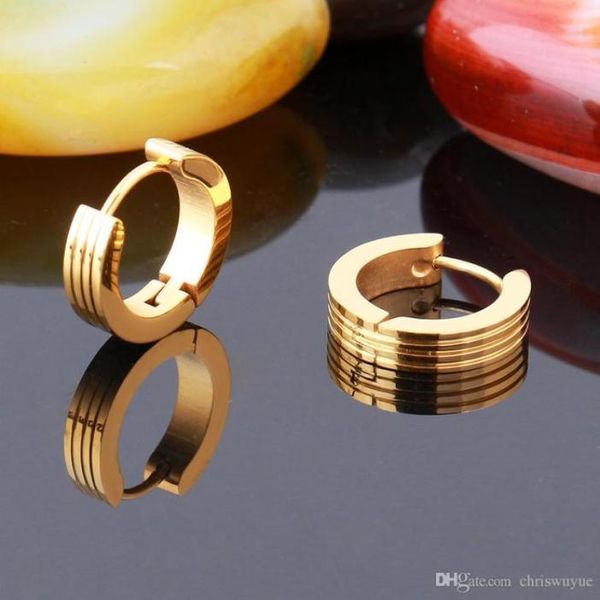 new cool mens stainless steel hoop piercing ear earring studs jewelry gold earrings8208471, Golden;silver 
new cool mens stainless steel hoop piercing ear earring studs jewelry gold earrings8208471, Golden;silver