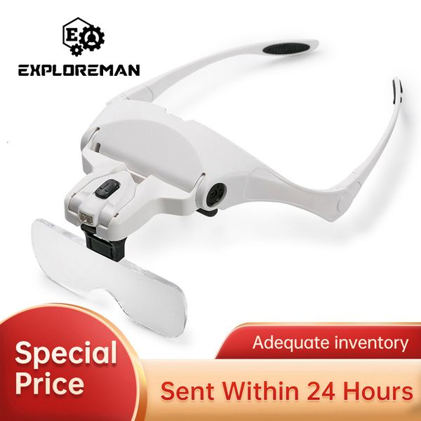 magnifying glasses magnifying glasses with led lights lamp interchangeable lens 1.0x/1.5x/2.0x/2.5x/3.5x tool repair reading magnifier 23041
magnifying glasses magnifying glasses with led lights lamp interchangeable lens 1.0x/1.5x/2.0x/2.5x/3.5x tool repair reading magnifier 23041