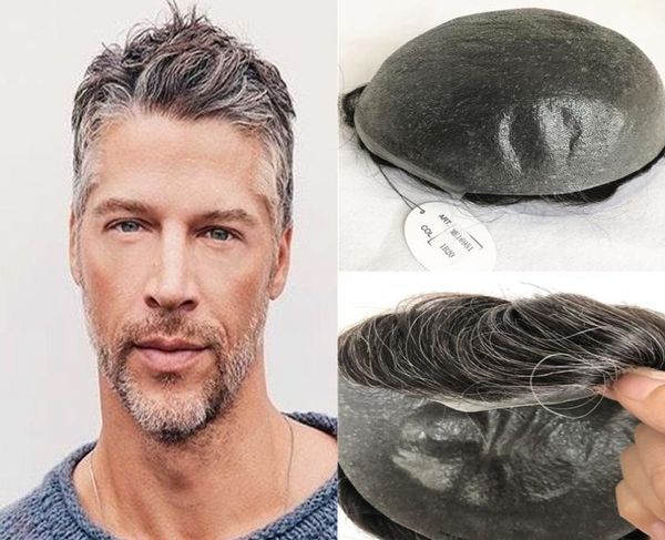 grey human hair mens toupee full pu men wig thin skin pu toupee for men hairpieces replacement systems 10x8 inch men hair1907869, Black
grey human hair mens toupee full pu men wig thin skin pu toupee for men hairpieces replacement systems 10x8 inch men hair1907869, Black