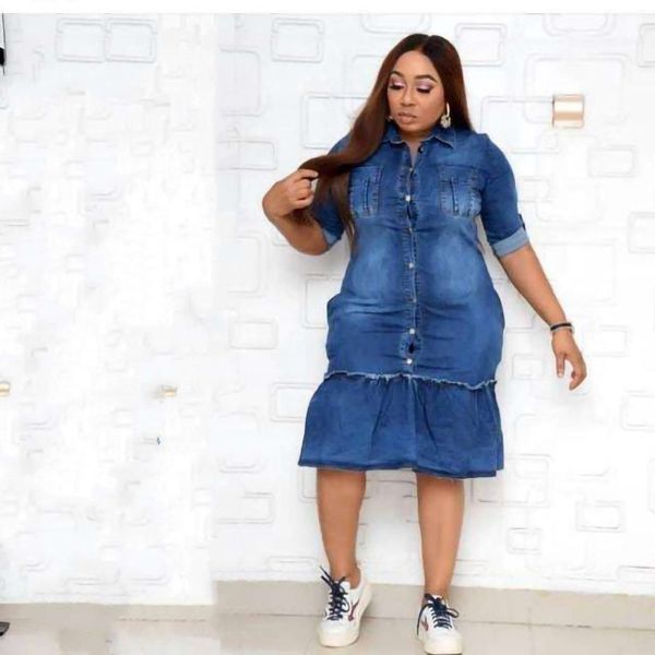 plus size dresses size women denim fashion v neck bodycon blouse 2023 spring jean patchwork outfit party gowns wholesale 230410, Black
plus size dresses size women denim fashion v neck bodycon blouse 2023 spring jean patchwork outfit party gowns wholesale 230410, Black