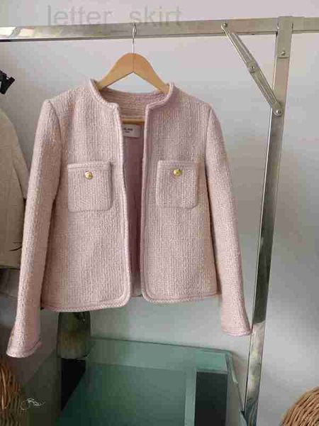 women's fur & faux designer 2023 early spring new women's dress pink wool tweed fried dough twists lace buttonless long sleeve sho, Black
women's fur & faux designer 2023 early spring new women's dress pink wool tweed fried dough twists lace buttonless long sleeve sho, Black