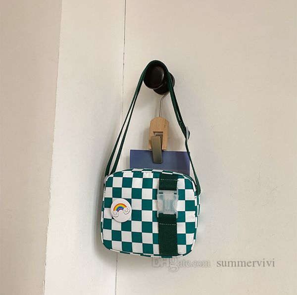 children checkerboard handbags kids rainbow brooch single shoulder bags boys girls messenger sports casual bag z14401, Black
children checkerboard handbags kids rainbow brooch single shoulder bags boys girls messenger sports casual bag z14401, Black