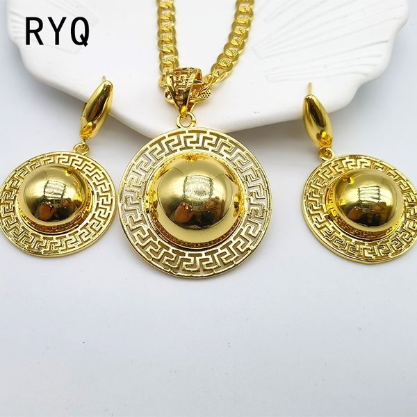 earrings necklace retro metallic gold color big circle pendant jewelry fashion wedding party for woman 230410, Silver
earrings necklace retro metallic gold color big circle pendant jewelry fashion wedding party for woman 230410, Silver