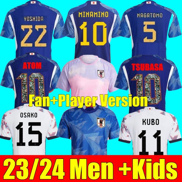 japan 2022 soccer jerseys home away minamino osako nagatomo yoshida haraguchi atom 2023 japanese 22 23 child football shirt honda men set ki, Black;yellow
japan 2022 soccer jerseys home away minamino osako nagatomo yoshida haraguchi atom 2023 japanese 22 23 child football shirt honda men set ki, Black;yellow