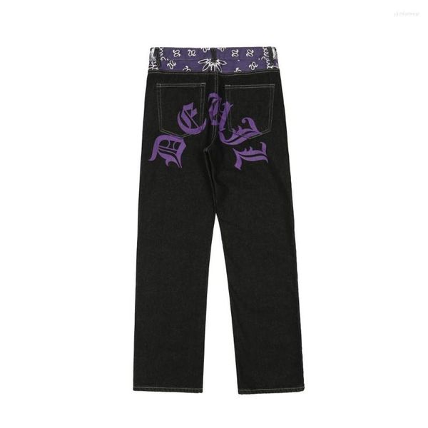 mens jeans waist cashew print letter patchwork ripped pants streetwear straight washed retro oversized casual denim trousers, Blue
mens jeans waist cashew print letter patchwork ripped pants streetwear straight washed retro oversized casual denim trousers, Blue