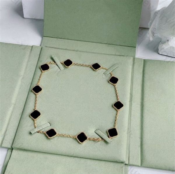 10 diamond van motifs necklace fashion classic lucky clover necklace charm 18k rose gold agate pendant for women&girl valentine's engag, Silver
10 diamond van motifs necklace fashion classic lucky clover necklace charm 18k rose gold agate pendant for women&girl valentine's engag, Silver