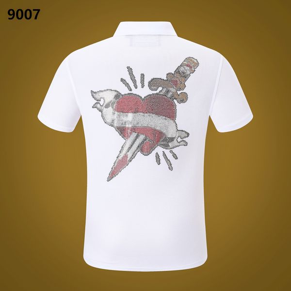 pp fashion men's designer slim fit t-shirt summer rhinestone short sleeve round neck shirt tee skulls print streetwear collar polos p, White;black
pp fashion men's designer slim fit t-shirt summer rhinestone short sleeve round neck shirt tee skulls print streetwear collar polos p, White;black