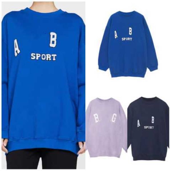 women sweatshirt designer pullover classic letter embroidery inside fleece crew neck sweater long sleeves hoodie 23ss anine bing women', Black
women sweatshirt designer pullover classic letter embroidery inside fleece crew neck sweater long sleeves hoodie 23ss anine bing women', Black