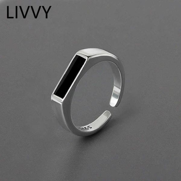 band rings livvy silver color geometric blk adjustable ring minimalist fine jewelry for women party gift 2021 trend p230411
band rings livvy silver color geometric blk adjustable ring minimalist fine jewelry for women party gift 2021 trend p230411