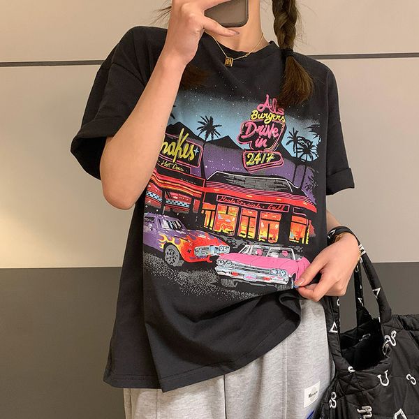 men's tshirts retro comics american casual style woman tshirts oversized loose summer girls tee oneck korean fashion kawaii clothes 23, White;black
men's tshirts retro comics american casual style woman tshirts oversized loose summer girls tee oneck korean fashion kawaii clothes 23, White;black