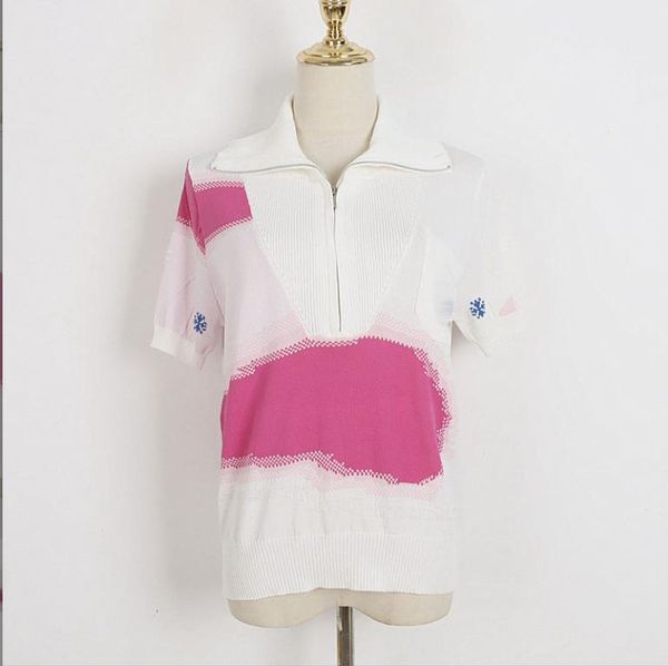 316 xl 2023 milan runway women's sweaters spring summer brand same style sweater short sleeve crew neck pink pullover quality womens dl, White;black
316 xl 2023 milan runway women's sweaters spring summer brand same style sweater short sleeve crew neck pink pullover quality womens dl, White;black