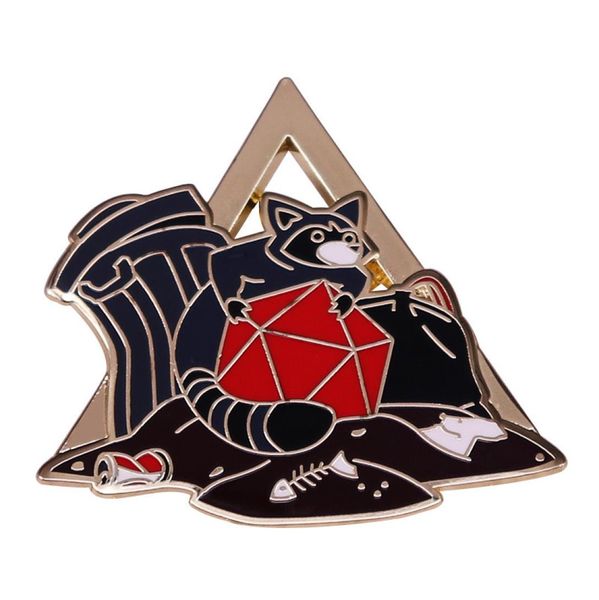 raccoon and d20 dice enamel needle trash can badge rpg game inspired brooch2852970, Blue
raccoon and d20 dice enamel needle trash can badge rpg game inspired brooch2852970, Blue