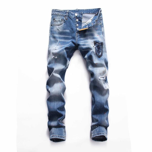 d2 new trend wash low waist small foot quality night club fashion boutique jeans pants men's pants jgc byb, Black
d2 new trend wash low waist small foot quality night club fashion boutique jeans pants men's pants jgc byb, Black