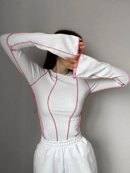 women's t-shirt ekaliy solid o neck flare sleeve women spring line contrast slim t-shirt tee casual streetwear female y2k bottoming cl, White
women's t-shirt ekaliy solid o neck flare sleeve women spring line contrast slim t-shirt tee casual streetwear female y2k bottoming cl, White