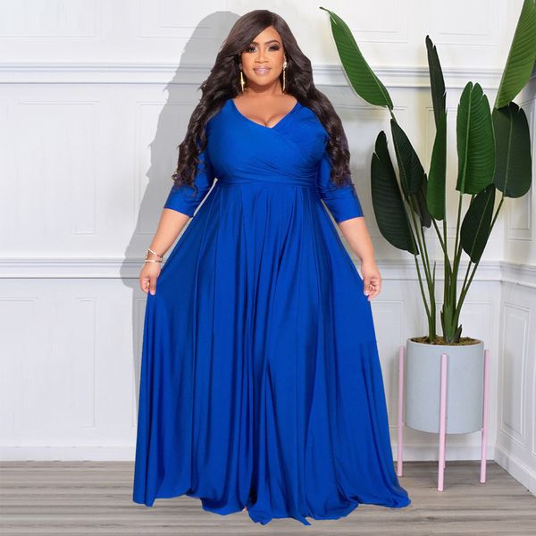 plus size dresses size women party solid evening white wedding female luxury designer cloth 2023 spring birthday robe 230410, Black
plus size dresses size women party solid evening white wedding female luxury designer cloth 2023 spring birthday robe 230410, Black