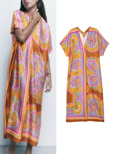 casual dresses traf summer boho long silk women print shirt style elegant v neck holiday party beach vestidos 230411, Black;gray
casual dresses traf summer boho long silk women print shirt style elegant v neck holiday party beach vestidos 230411, Black;gray