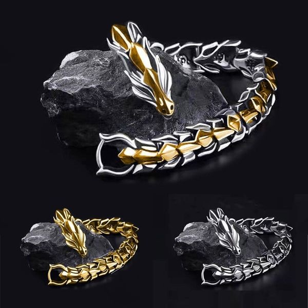 charm bracelets vintage mens jewellery hip hop punk head dragon lin retro exaggerated jewelry accessories gifts 230411, Golden;silver
charm bracelets vintage mens jewellery hip hop punk head dragon lin retro exaggerated jewelry accessories gifts 230411, Golden;silver