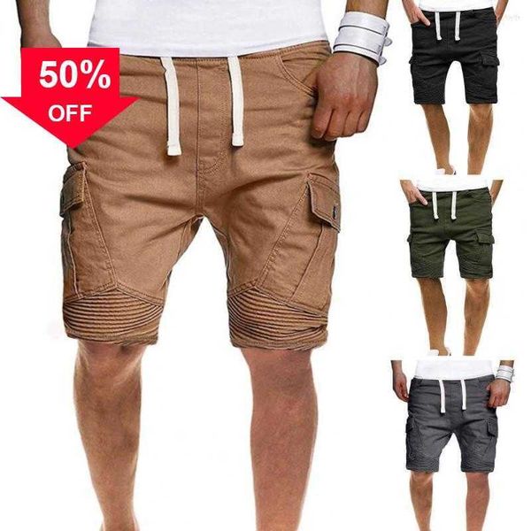 men's shorts men solid color pleated drawstring elastic waist deep crotch cargo trousers outdoor hunting fishing military shorts to 2xl, White;black
men's shorts men solid color pleated drawstring elastic waist deep crotch cargo trousers outdoor hunting fishing military shorts to 2xl, White;black