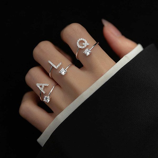 band rings fashion crystal name letters rings classic cubic zirconia adjustable opening alphabet finger rings for women girls party jewelry, Silver
band rings fashion crystal name letters rings classic cubic zirconia adjustable opening alphabet finger rings for women girls party jewelry, Silver
