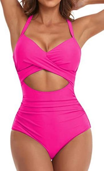 women's one-piece swimsuit closed belly hollowed out high waist swimsuit back lace-up 1 piece swimsuit, White;black
women's one-piece swimsuit closed belly hollowed out high waist swimsuit back lace-up 1 piece swimsuit, White;black