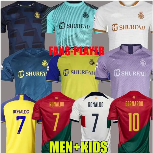 22 23 al nassr fc soccer jerseys ronaldo 2022 2023 portugal euro qualifiers cr7 gonzalo martinez talisca women fans player version men kids, Black;gray
22 23 al nassr fc soccer jerseys ronaldo 2022 2023 portugal euro qualifiers cr7 gonzalo martinez talisca women fans player version men kids, Black;gray