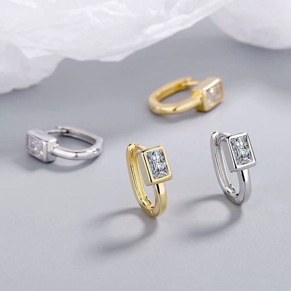 925 silver needle stud square zircon earrings for women new original design jewelry gold color simple earrings, Golden;silver
925 silver needle stud square zircon earrings for women new original design jewelry gold color simple earrings, Golden;silver