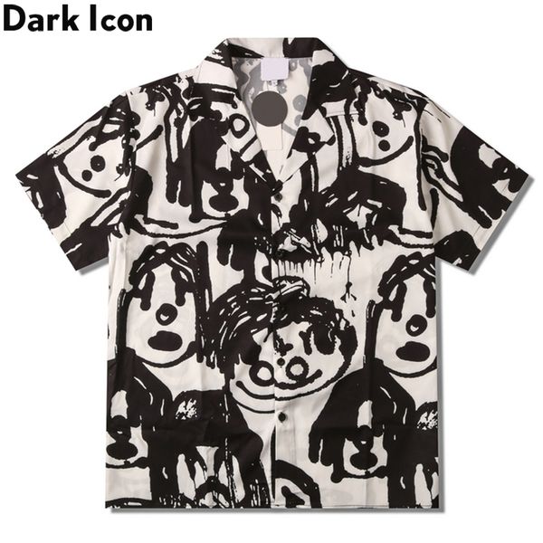 men's casual shirts dark icon funny printed vintage street men's shirt arrival summer shirts for man male 230410, White;black
men's casual shirts dark icon funny printed vintage street men's shirt arrival summer shirts for man male 230410, White;black