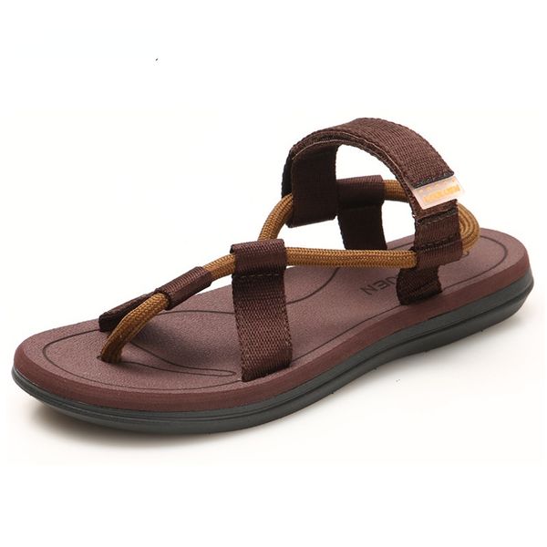 sandals flip flops slip on flats slippers slides sandals men sandalias hombre gladiator casual sandals rope male summer roman beach shoe 230, Black