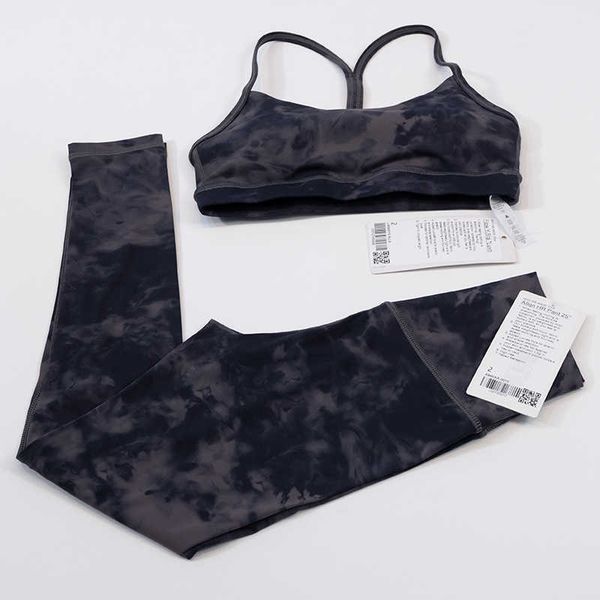 lu-010 tie-dyeing set double-sided matted yoga suit sports women's tight pants bra underwear fitness fashion gym clothes, White;red
lu-010 tie-dyeing set double-sided matted yoga suit sports women's tight pants bra underwear fitness fashion gym clothes, White;red