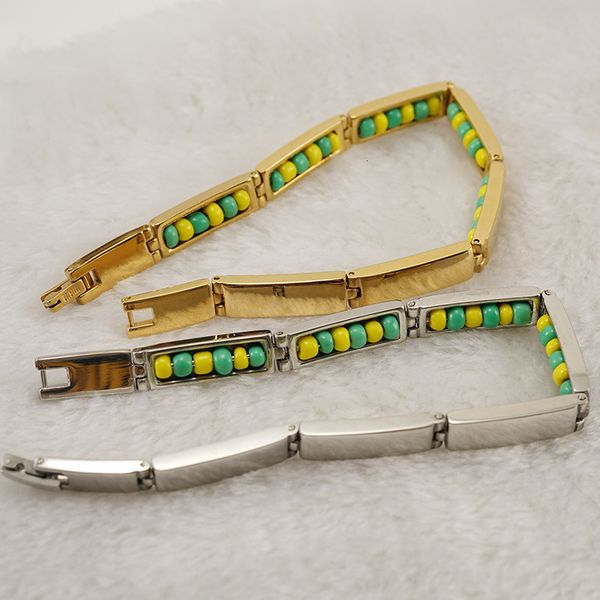 bangle carlidana arrival stainless steel jewelry green and yellow color orula bracelet mix beads bangle for women 230411, Black
bangle carlidana arrival stainless steel jewelry green and yellow color orula bracelet mix beads bangle for women 230411, Black