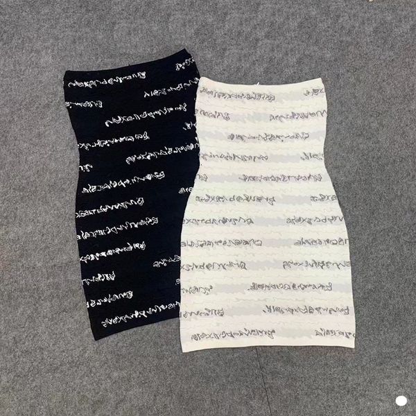 women designer dresses brand letter fashion strapless stretch mini sleeveless dress bodycon party dress, Black;gray
women designer dresses brand letter fashion strapless stretch mini sleeveless dress bodycon party dress, Black;gray