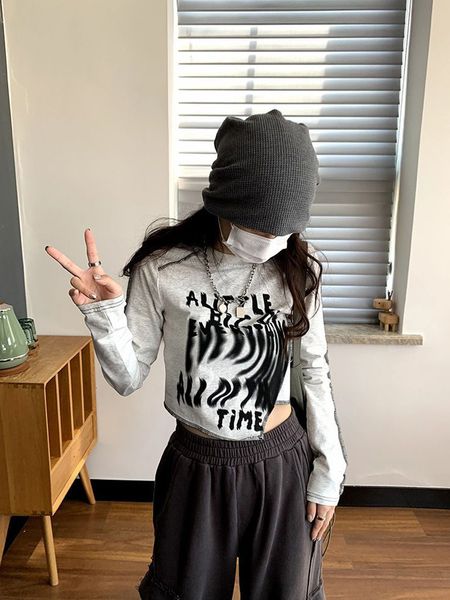 women's tshirt houzhou y2k grunge graphic print gray tshirt american retro streetwear irregular long sleeve t shirts female hippie 2304, White
women's tshirt houzhou y2k grunge graphic print gray tshirt american retro streetwear irregular long sleeve t shirts female hippie 2304, White