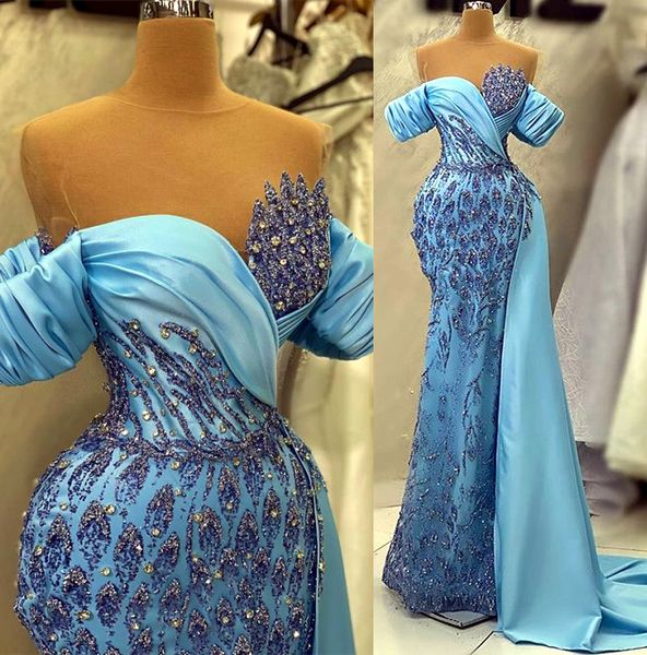 2023 april aso ebi lace crystals prom dress mermaid sheer neck evening formal party second reception birthday engagement gowns dresses robe, Black
2023 april aso ebi lace crystals prom dress mermaid sheer neck evening formal party second reception birthday engagement gowns dresses robe, Black