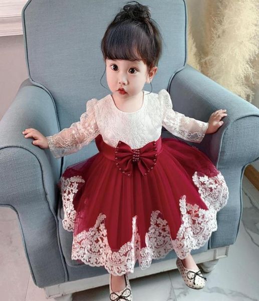 girl039s dresses born long sleeve baby girl lace party wedding big bow 1st birthday princess baptism dress3646374, Red;yellow
girl039s dresses born long sleeve baby girl lace party wedding big bow 1st birthday princess baptism dress3646374, Red;yellow