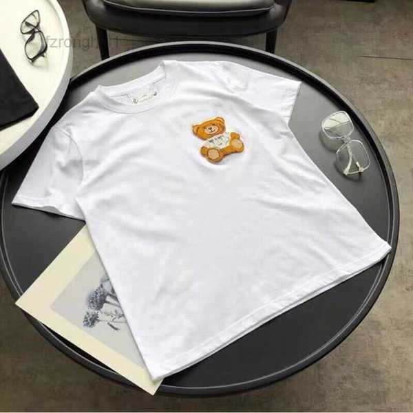 women's t-shirt & tees summer new flocking three-dimensional cartoon bear letter embroidery loose short sleeves for men and women 2 20, White
women's t-shirt & tees summer new flocking three-dimensional cartoon bear letter embroidery loose short sleeves for men and women 2 20, White