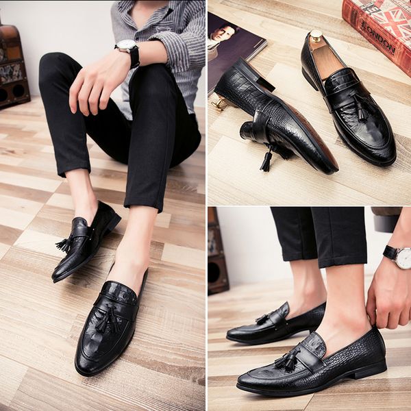 shoes for men shoes leather shoes business dress shoes all-match casual shock-absorbing wear-resistant footwear chaussure homme boots 38-47, Black
shoes for men shoes leather shoes business dress shoes all-match casual shock-absorbing wear-resistant footwear chaussure homme boots 38-47, Black