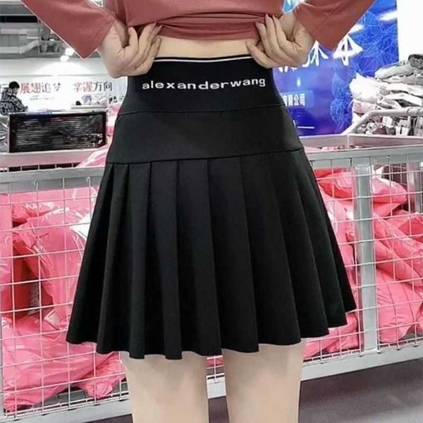 large new spring/summer size fat mm anti aliasing pleated women's elastic high waist slim a-line short skirt, Black
large new spring/summer size fat mm anti aliasing pleated women's elastic high waist slim a-line short skirt, Black