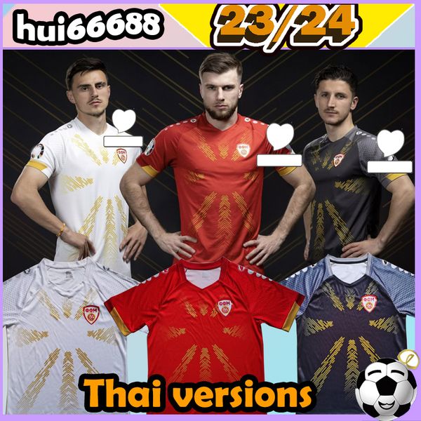 23/24 north macedonia soccer jerseys national team 2023 2024 elmas alioski bardhi pandev bardhi trajkovski jahovic ristovski musliu home awa, Black;yellow
23/24 north macedonia soccer jerseys national team 2023 2024 elmas alioski bardhi pandev bardhi trajkovski jahovic ristovski musliu home awa, Black;yellow