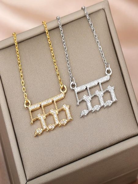pendant necklaces angel number 111 222 333 444 555 777 888 999 666 zircon jewelry couple female charms twinkle pendants gift7187708, Silver
pendant necklaces angel number 111 222 333 444 555 777 888 999 666 zircon jewelry couple female charms twinkle pendants gift7187708, Silver