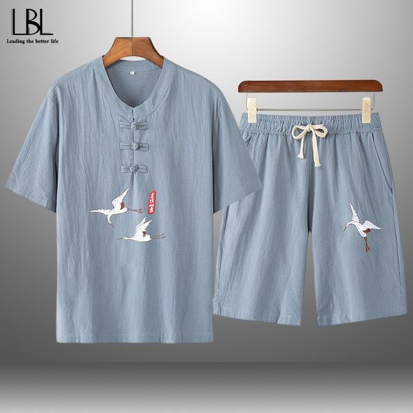 men's tracksuits 2023 t shirt shorts set breathable casual mens chinese style suit fashion print male spring summer 230411, Gray
men's tracksuits 2023 t shirt shorts set breathable casual mens chinese style suit fashion print male spring summer 230411, Gray