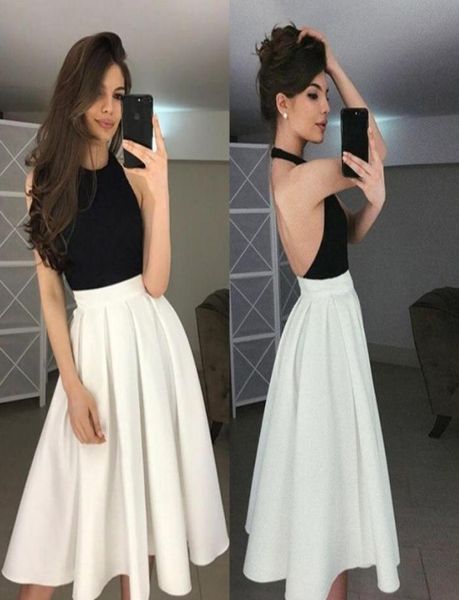 stylish black white homecoming dresses halter neck open backless knee length party dresses custom made aline short prom dres8166293
stylish black white homecoming dresses halter neck open backless knee length party dresses custom made aline short prom dres8166293