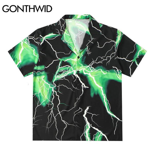 men's casual shirts gonthwid hawaiian beach shirts streetwear lightning print shirt streetwear hip hop fashion harajuku casual aloha tr, White;black
men's casual shirts gonthwid hawaiian beach shirts streetwear lightning print shirt streetwear hip hop fashion harajuku casual aloha tr, White;black